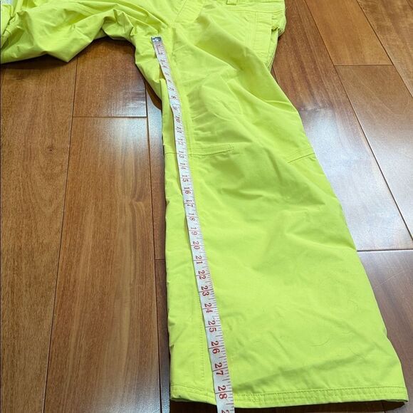 The North Face Women's Freedom Hyvent Insulated Ski Pants in neon yellow size XS - Picture 12 of 13